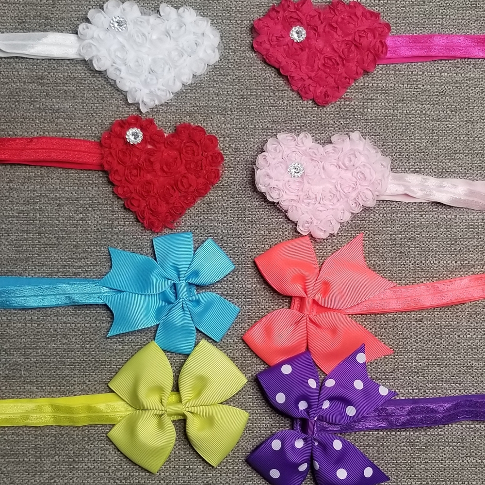 8 headbands mixed lot/bundle